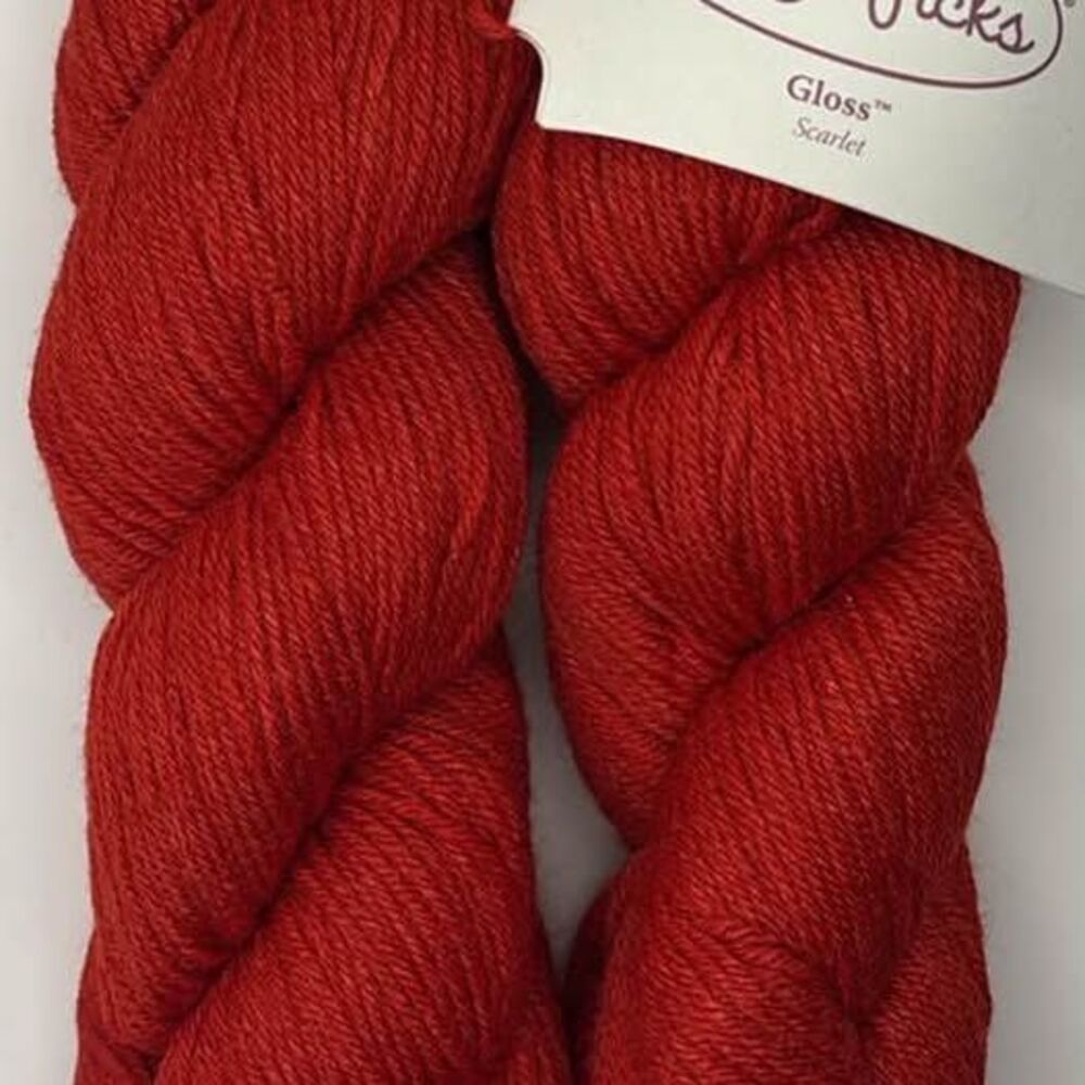 Knit Picks Gloss Scarlet Fingering Weight Yarn - 2 Hanks - #350
